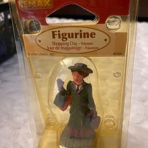 LEMAX Shopping Day Victorian Christmas Village Accessory RETIRED